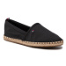 Tommy Hilfiger Espadrilky Basic Flat FW0FW06497 Čierna