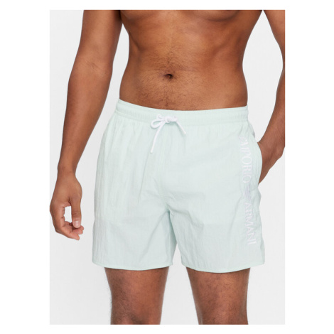 Emporio Armani Underwear Plavecké šortky 211740 4R422 02783 Zelená Regular Fit