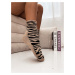 Dámske polofroté ponožky Milena 071 Zebra 35-41