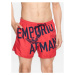 Emporio Armani Underwear Plavecké šortky 211740 3R424 21875 Červená Regular Fit