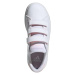 Dievčenská rekreačná obuv ADIDAS Advantage Court K cloud white cloud white clear pink