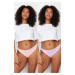 Trendyol Curve Lilac-Pink 2-Pack Cotton Plus Size Panties