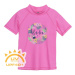 Dievčenské tričko na kúpanie COLOR KIDS T-shirt W. Print, sugar pink