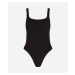 Plavky Karl Lagerfeld Karl Dna C/O Side Swimsuit Black