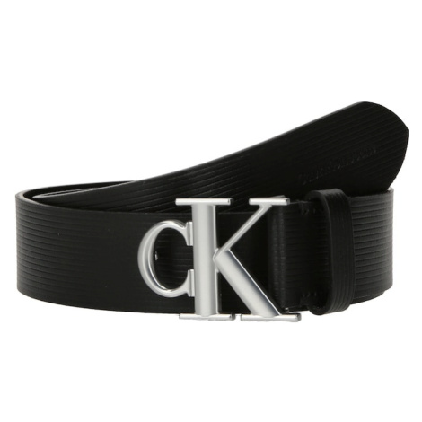 Calvin Klein Jeans Opasky  čierna / strieborná