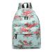 Konofactory Modrý kvetovaný ruksak do školy „Roses“ 11L