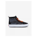Mens Black-Grey Ankle Sneakers with Suede Details VANS UA - Men