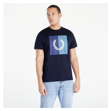 FRED PERRY Laurel Wreath Graphic T-Shirt black / red