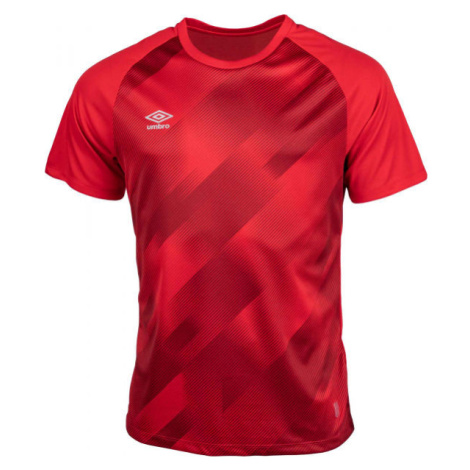 Umbro TRAINING GRAPHIC TEE Pánske športové tričko, červená, veľkosť
