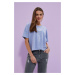 Short-sleeved sweatshirt - blue