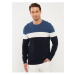 LC Waikiki Crew Neck Long Sleeve Color Block Men's Knitwear Sweater