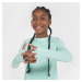 Detské bežecké priedušné tričko s dlhým rukávom Skincare zelené