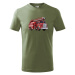 Dětské tričko s hasičským autem - krásný barevný motiv s plnými barvami
