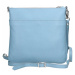 Dámska kožená crossbody kabelka Facebag Paula - modrá