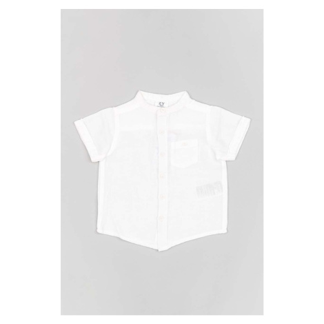 Košeľa pre bábätká zippy biela farba