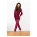 Women's Akara set, long sleeves, long legs - burgundy