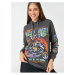 Koton Hooded Sweatshirt Slogan Printed Long Sleeve With Fleece Inside