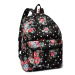 Konofactory Čierny kvetovaný ruksak do školy „Roses“ 11L