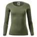 Malfini Fit-t Ls Dámske tričko dlhý rukáv 169 khaki