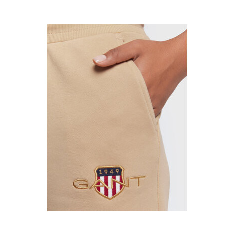 Gant Teplákové nohavice Archive Shield 4204916 Béžová Regular Fit