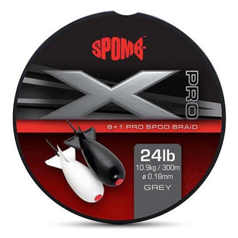 Spomb splietaná šnúra xd pro braid grey 0,18 mm 300 m