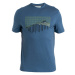 ICEBREAKER Funkčné tričko '150 Tech Lite III Pinnac'  modrá / sivá / čierna
