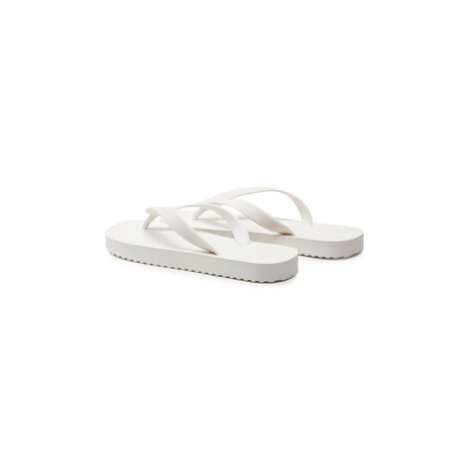 Tommy Jeans Žabky Tjw Logo Flip Flop EN0EN02447 Écru Tommy Hilfiger