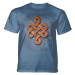 Pánske batikované tričko The Mountain - Knots On Knots- modré