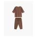 Women's pyjamas ATLANTIC - brown