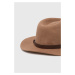Vlnený klobúk Guess hnedá farba, vlnený