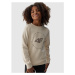 Dievčenská mikina 4F JUNIOR SWEATSHIRT-JAW23TSWSF637-12S-CREME