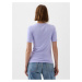 Svetlo fialové dámske basic tričko GAP