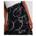 Sukňa Karl Lagerfeld Printed Wrap Skirt Circle Aop Black/White