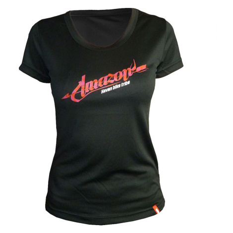 HAVEN Cyklistické tričko s krátkym rukávom - AMAZON LADY MTB - červená/čierna