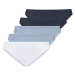 esmara® Dámske bavlnené nohavičky, 5 kusov (vzor/svetlomodrá/námornícka modrá/biela)