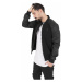 Urban Classics Cotton Bomber Leather Imitation Sleeve Jacket black/black