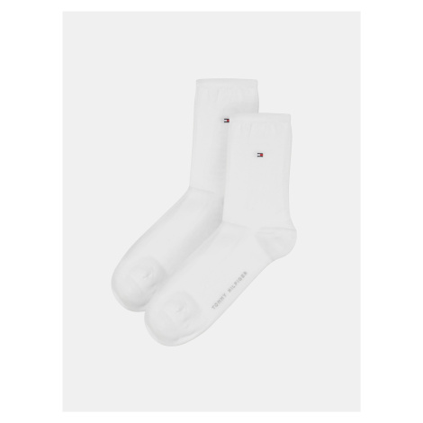 Tommy Hilfiger Ponožky - TH WOMEN SOCK CASUAL 2P biele