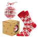 Lonka Elfi Unisex ponožky s vianočným motívom BM000002822200100638 červená