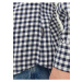 Bielo-modrá pánska kockovaná košeľa Jack & Jones Gingham