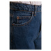 Trendyol Blue Legs Detailed High Waist Wide Leg Jeans Navy