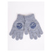 Yoclub Kids's Boys' Five-Finger Gloves RED-0012C-AA5A-016