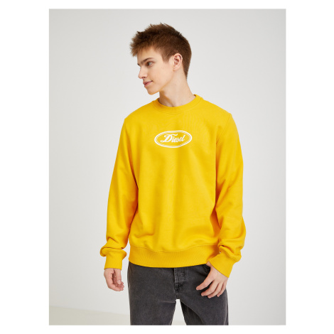 Yellow Men's Sweatshirt Diesel - Men