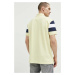 Bavlnené polo tričko Tommy Jeans žltá farba, s nášivkou