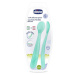 Chicco Soft Silicone lyžička 6m+ Blue