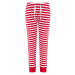 SF (Skinnifit) Detské pyžamové nohavice so vzorom - Červená / biela