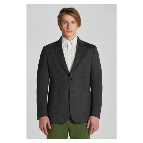 SAKO GANT SLIM JERSEY BLAZER DARK GRAPHITE