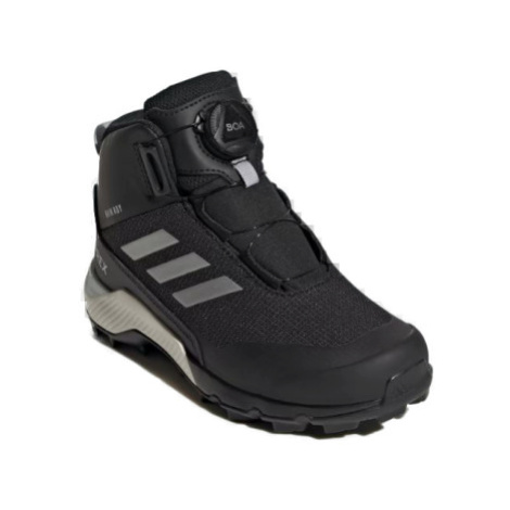 Juniorské členkové zimné topánky ADIDAS Terrex Winter Mid Boa Rain.Rdy core black silver core bl