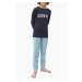 PRE DETI! Calvin Klein pyžamo BOYS- modré Veľkosť: 8/10 let