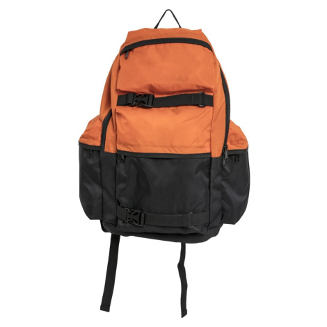 Colourblocking Backpack Bright Orange/Black Urban Classics