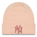 Čapica NEW ERA New York Yankees Metallic Womens Pink Beanie Hat
